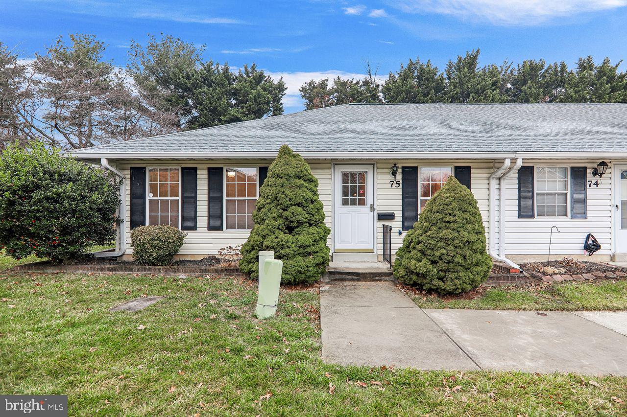front view of house with a yard