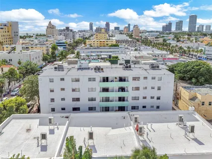 a view of a city with tall buildings