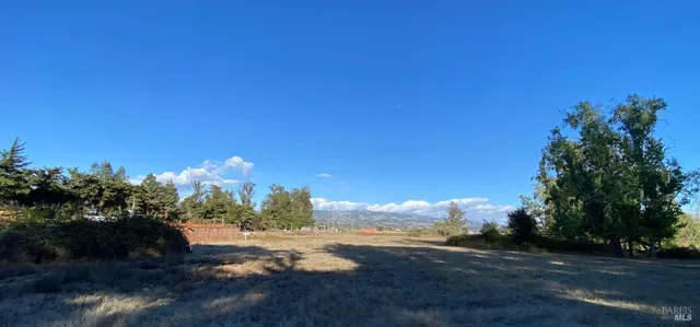 a view of a lake with a city