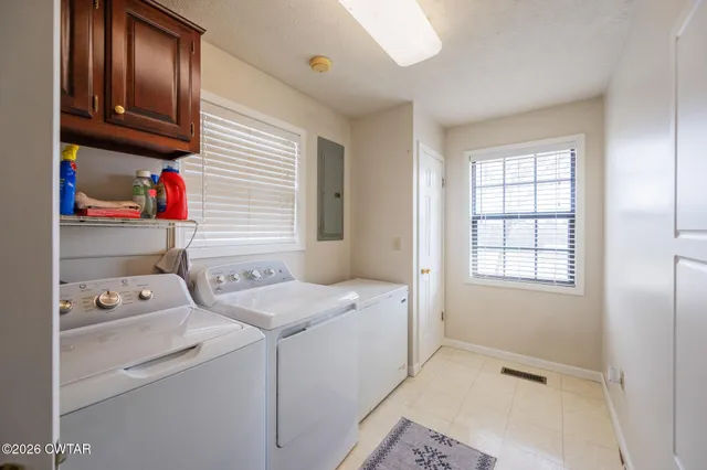 a outdoor space with patio furniture