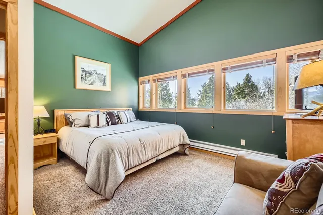 a view of empty room with windows