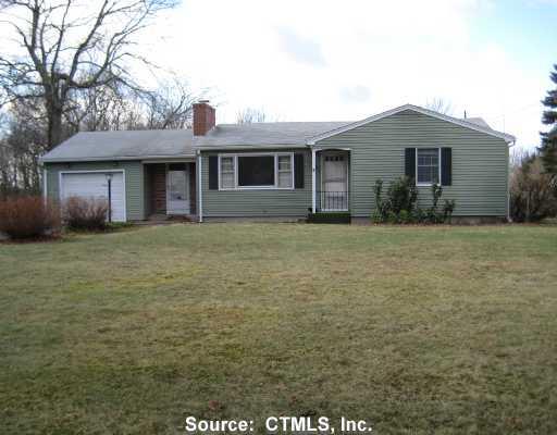 142 Northfield Road Coventry, CT 06238 - Photo 1 of 1 Exterior Front. Great Ranch with low maintence exterior and private lot