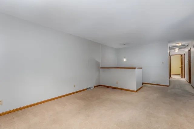 a view of an empty room