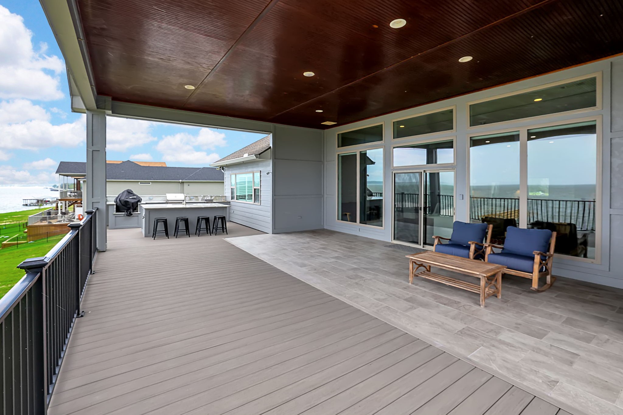 260 Legacy Blvd Point Point Blank, TX 77364 - Photo 17 of 46 Flexible back deck layout allows you to arrange seating however you like