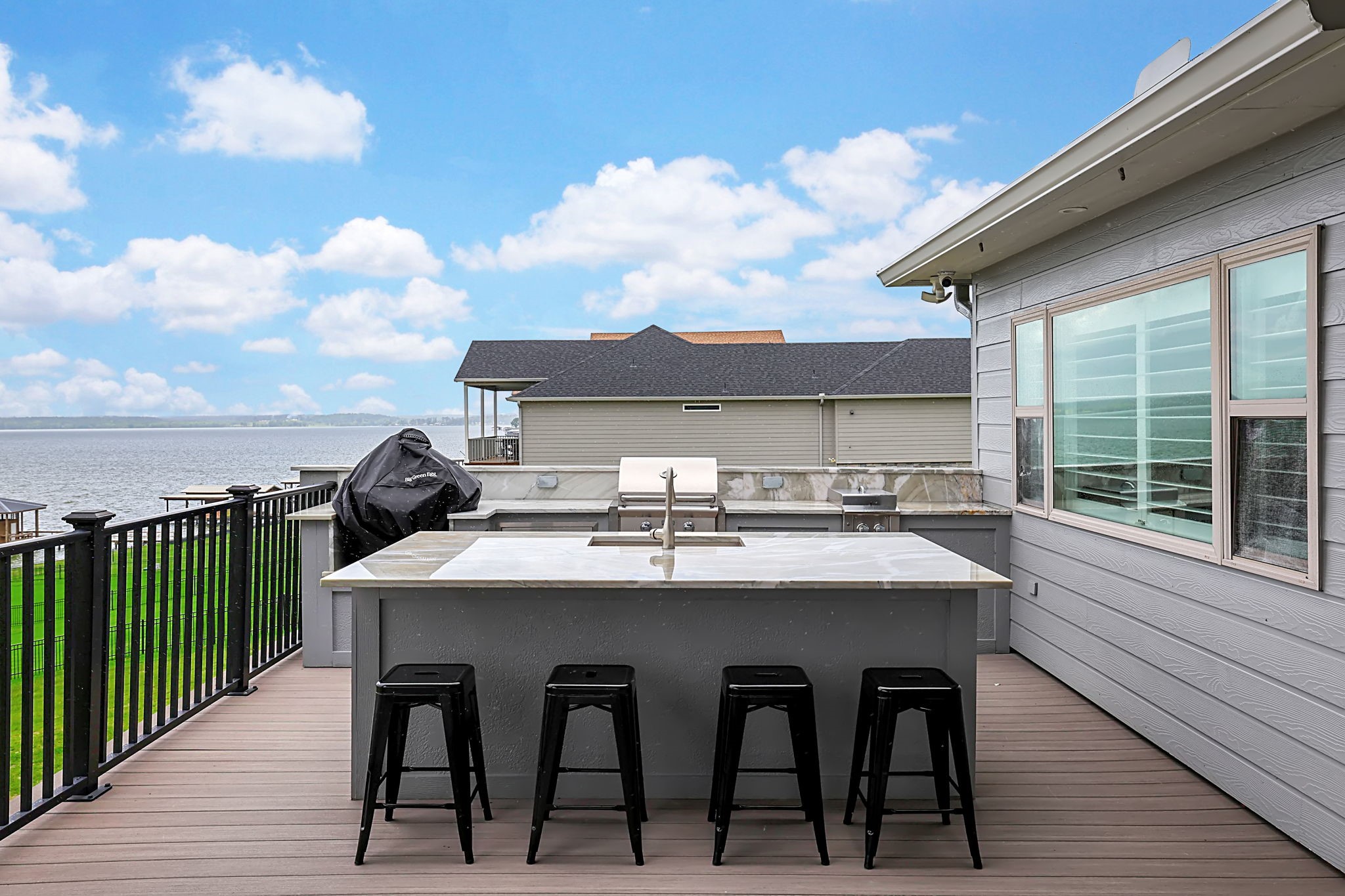 260 Legacy Blvd Point Point Blank, TX 77364 - Photo 20 of 46 The outdoor kitchen is designed for entertaining, offering plenty of space to cook and serve a crowd with ease