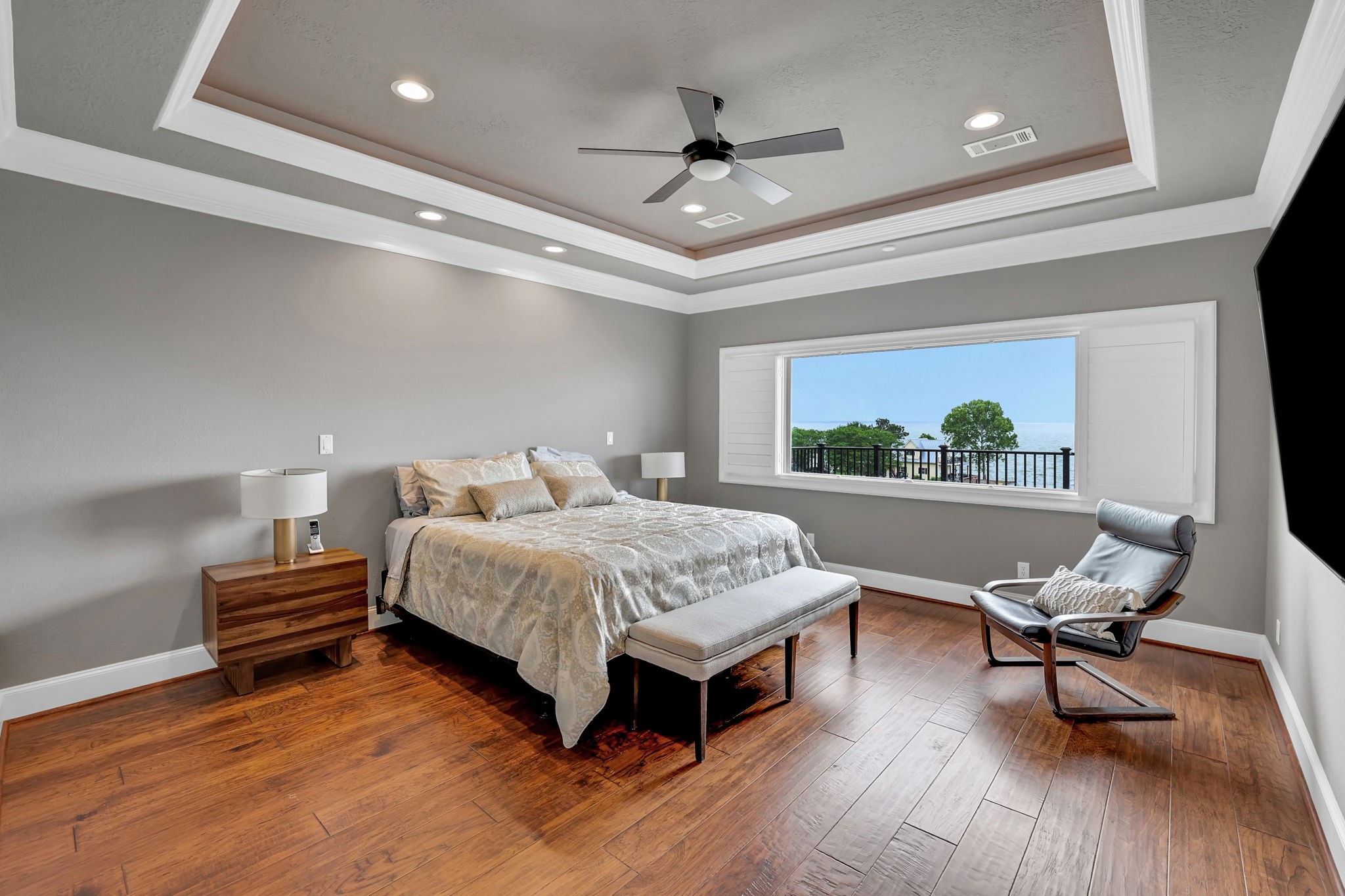 260 Legacy Blvd Point Point Blank, TX 77364 - Photo 22 of 46 The primary suite is located on one side of the home with open water views