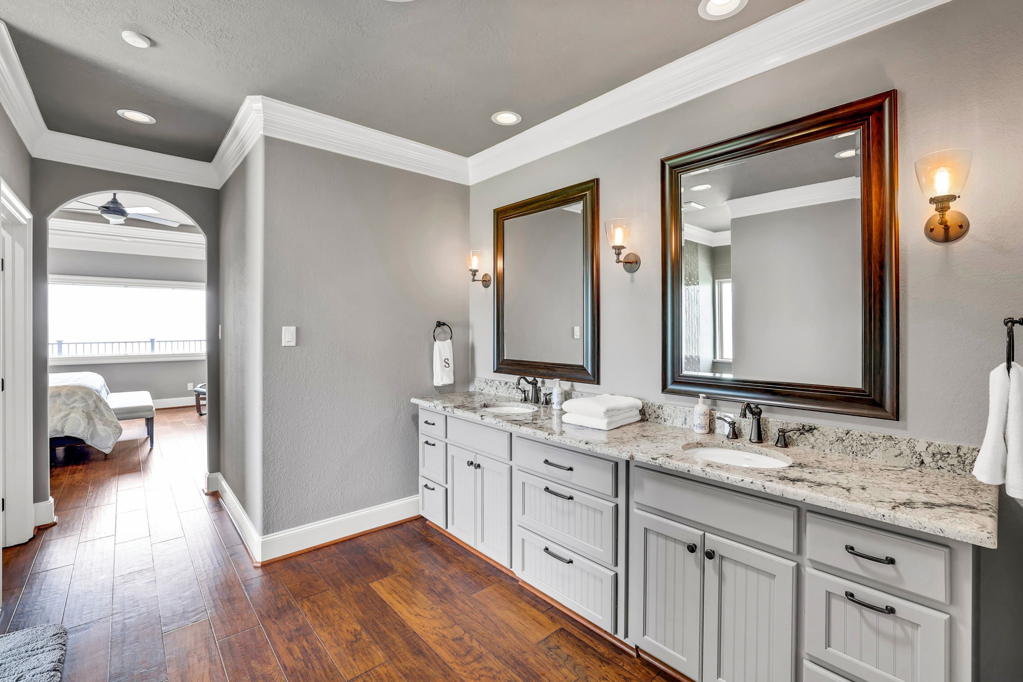 260 Legacy Blvd Point Point Blank, TX 77364 - Photo 25 of 46 The primary ensuite bathroom is spacious with dual sinks