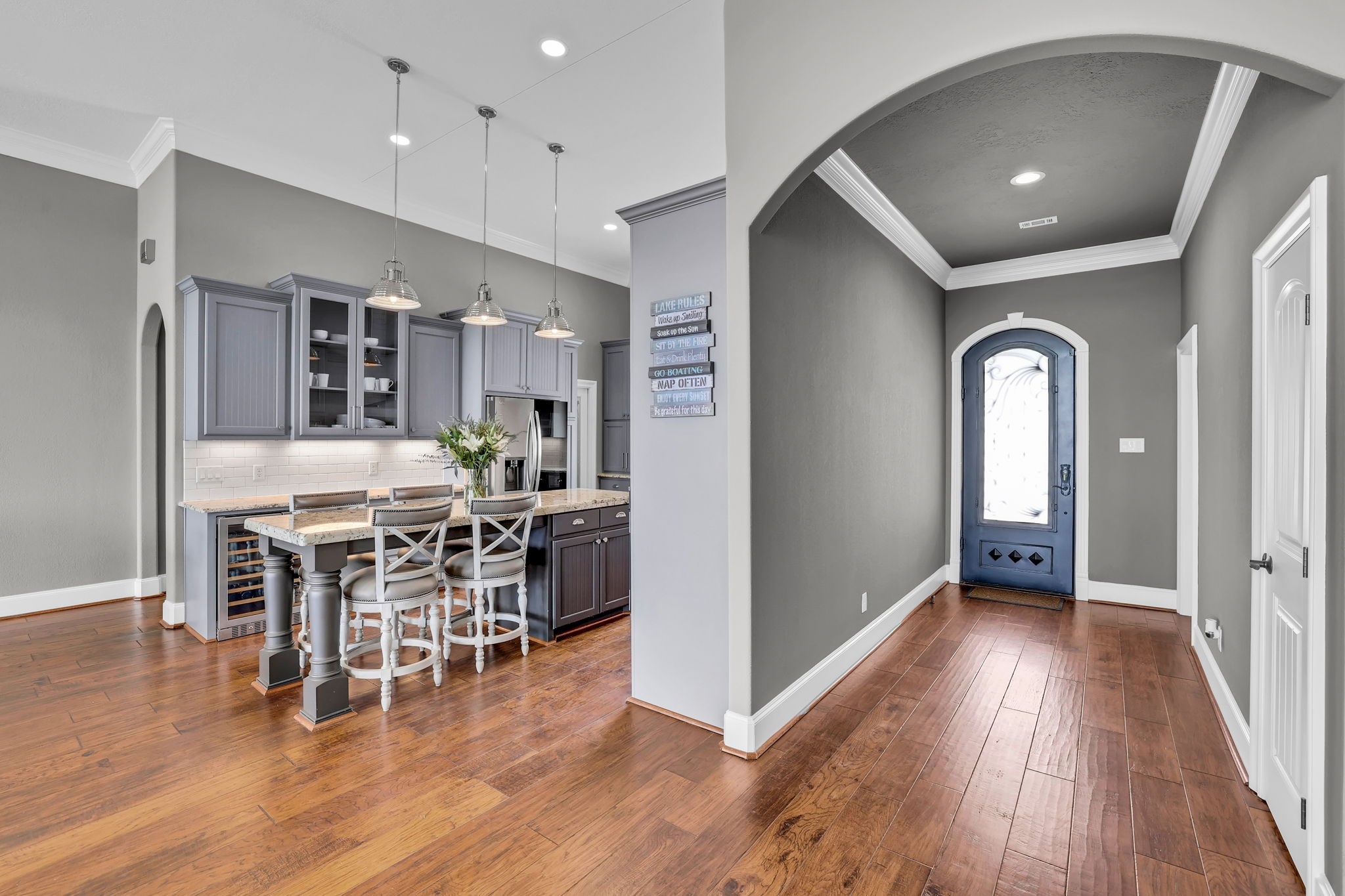 260 Legacy Blvd Point Point Blank, TX 77364 - Photo 4 of 46 Welcome home! Flow from the front door into the entrance hallway and on into the open concept living area