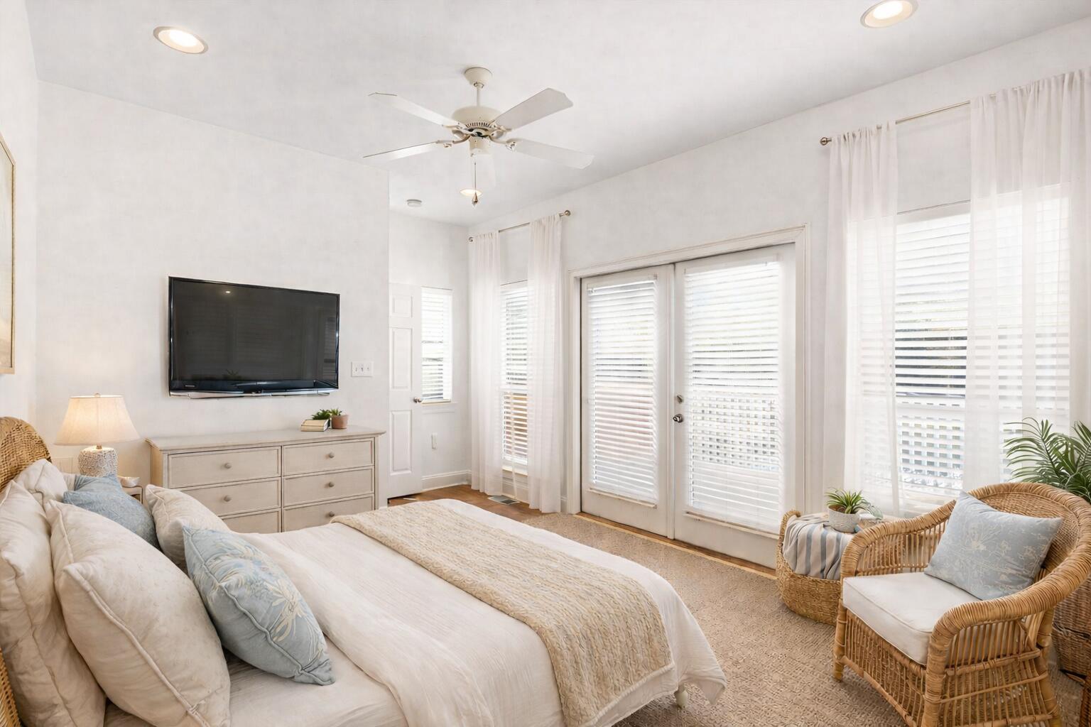 200 Masters Court Santa Rosa Beach, FL 32459 - Photo 26 of 69 Coastal-inspired bedroom with natural li