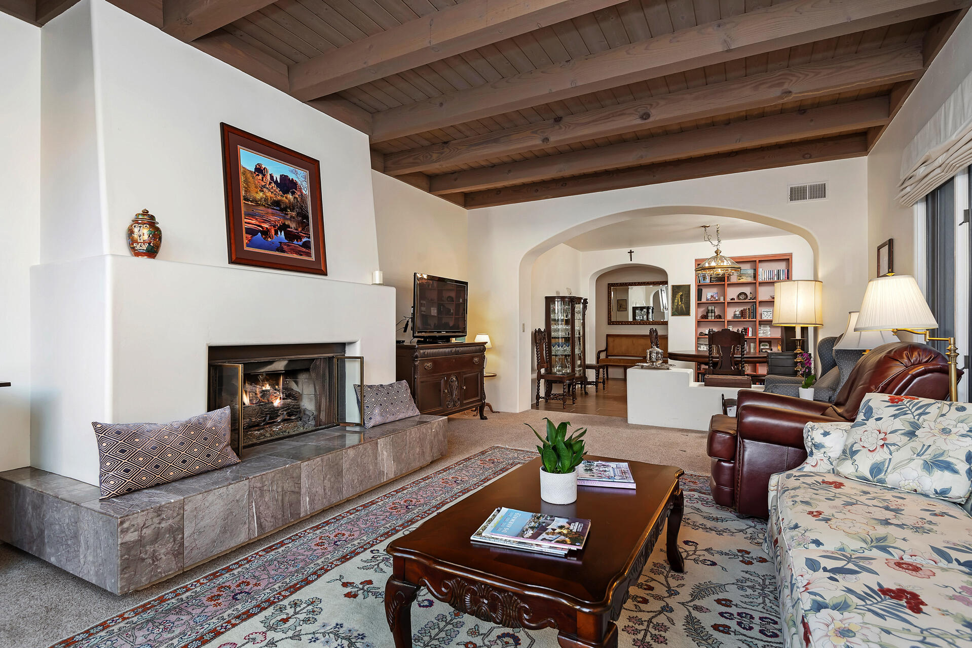 Restricted Address Santa Barbara, CA 93101 - Photo 1 of 25 a living room with furniture and a fireplace