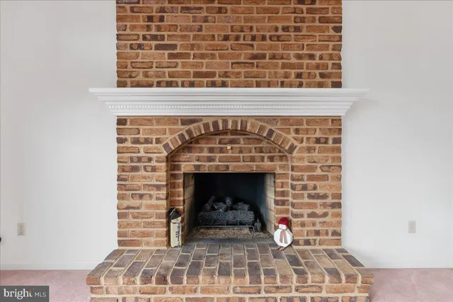 a view of a room with a window