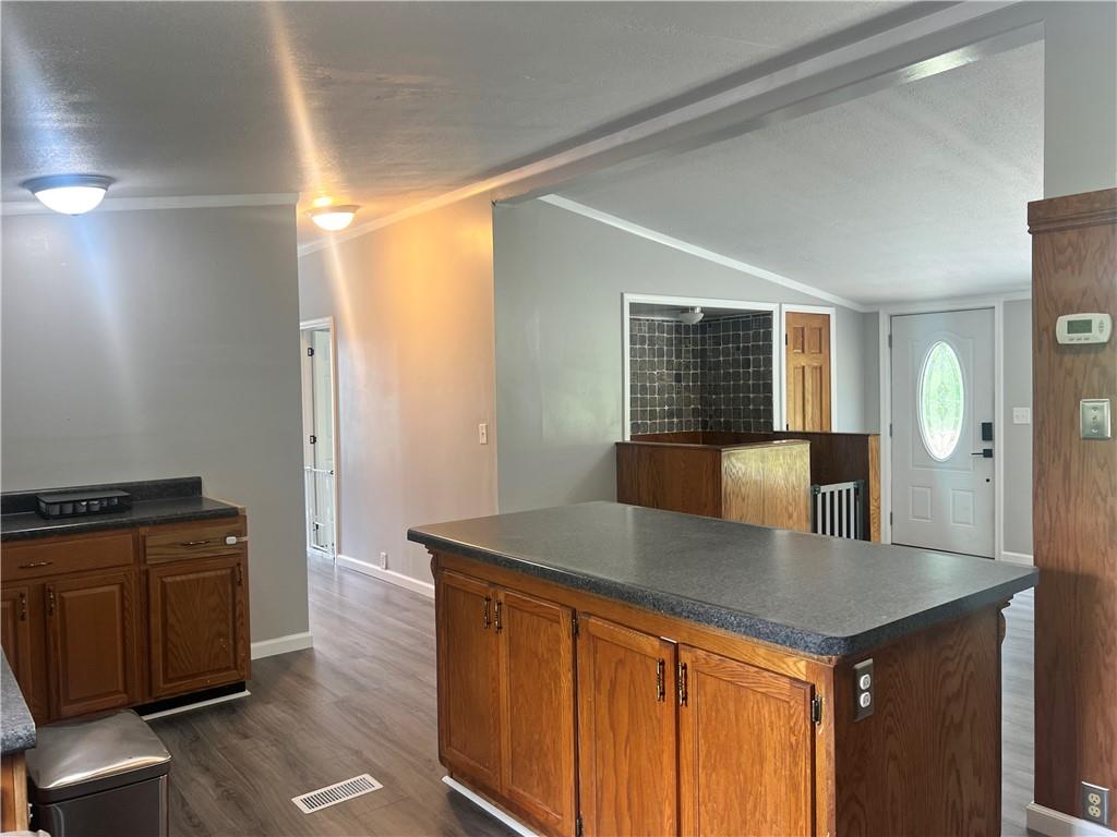 1155 Union Flat Road Shelocta, PA 15774 - Photo 8 of 38 a kitchen with granite countertop a stove and a sink