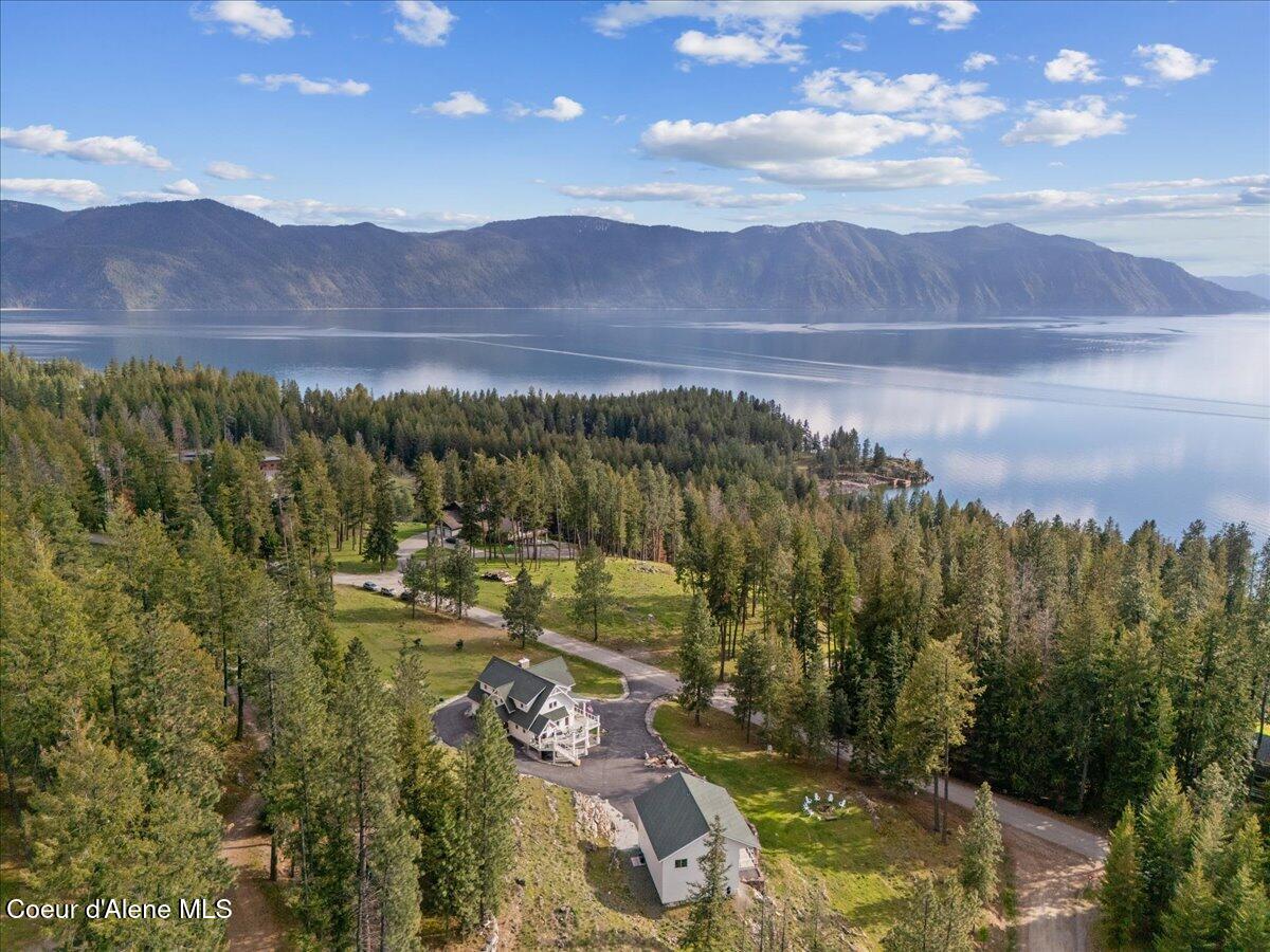 357 East David Thompson Road Hope, ID 83836 - Photo 33 of 47 012-Aerial Front of Home