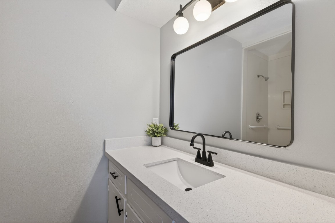 21710 Rotherham Drive Spring, TX 77388 - Photo 32 of 49 Primary bathroom featuring modern vanity, updated fixtures, and clean finishes.