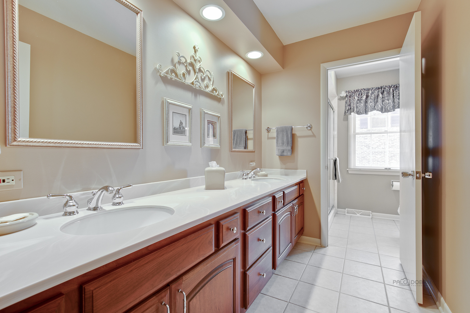 1207 Inverlieth Road Lake Forest, IL 60045 - Photo 23 of 37 a bathroom with a sink a vanity and a mirror