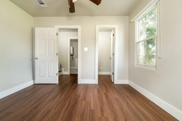 wooden floor in an empty room