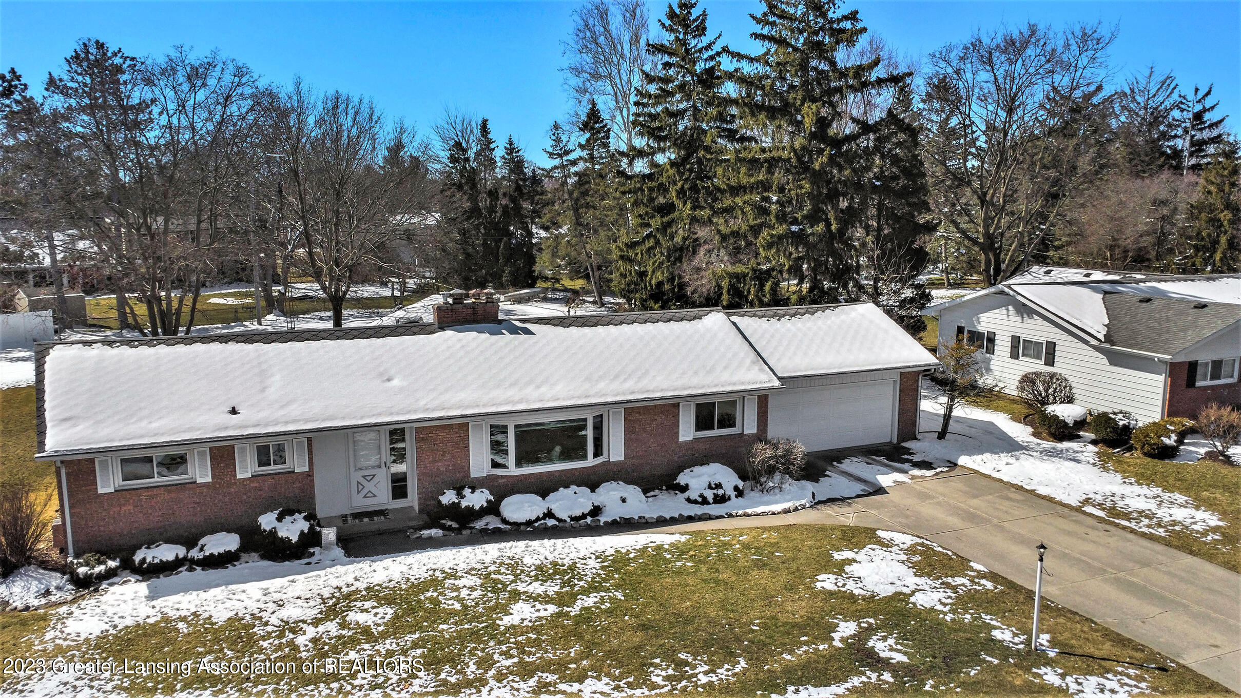 4123 Barton Road Lansing, MI 48917 - Photo 30 of 30 Front Ariel 2
