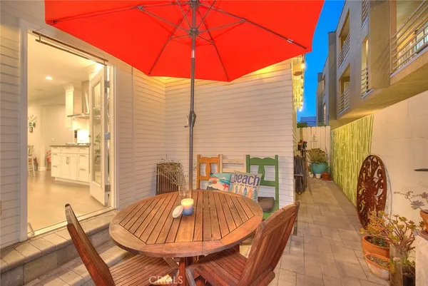 a outdoor space with the view of the patio
