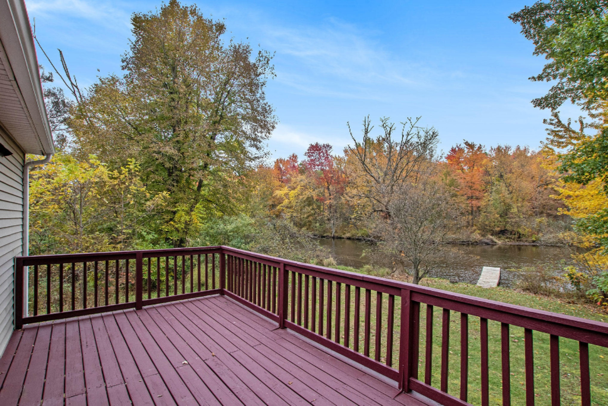 56721 Cowling Road Three Rivers, MI 49093 - Photo 3 of 36 Deck over looking the Rocky River