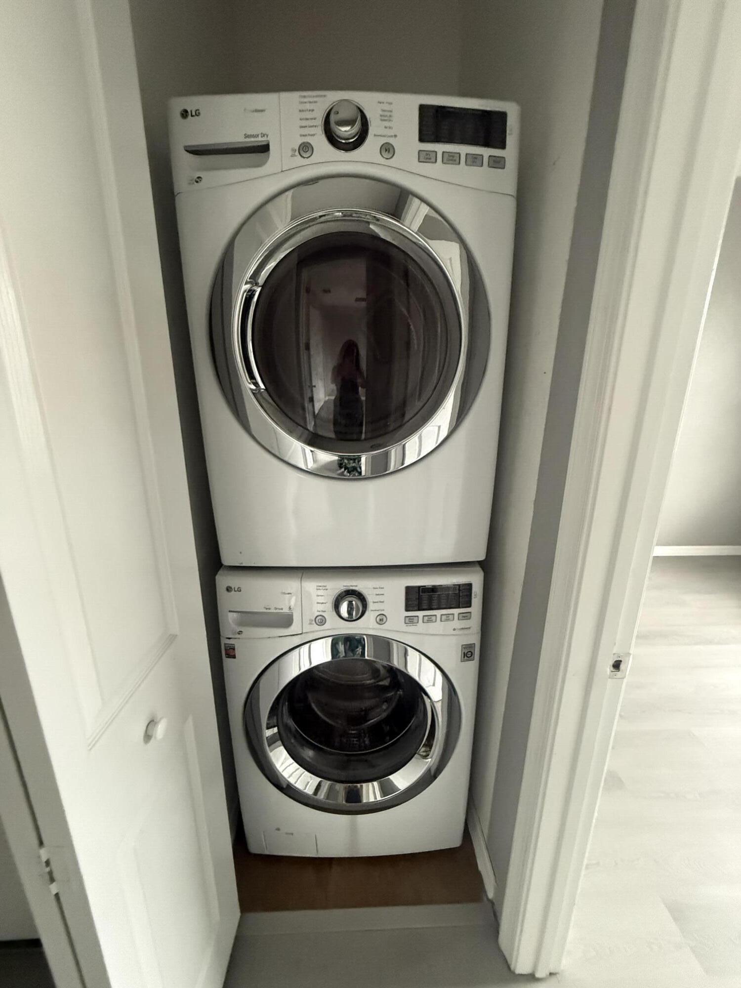 2851 Prospect Road, Unit 502 Tamarac, FL 33309 - Photo 10 of 17 a utility room with dryer and washer