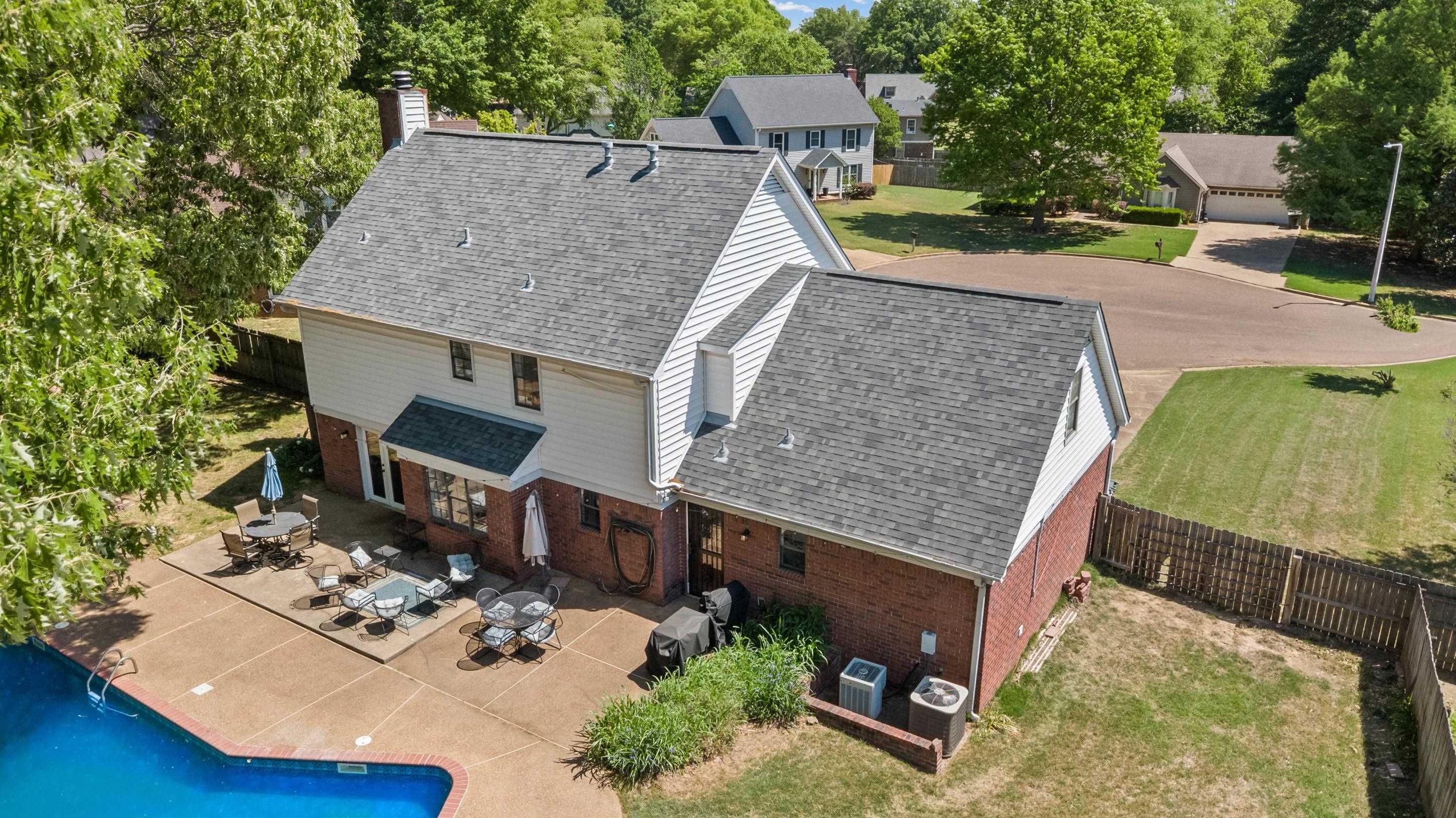 897 Wood Cove Collierville, TN 38017 - Photo 30 of 30 an aerial view of a house with garden space and street view
