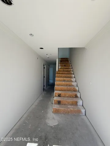 a room with cabinets
