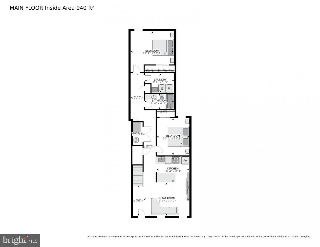 1232 I Street Northeast, Unit 1 Washington, DC 20002 - Photo 59 of 59 Lower Level Floor Plan