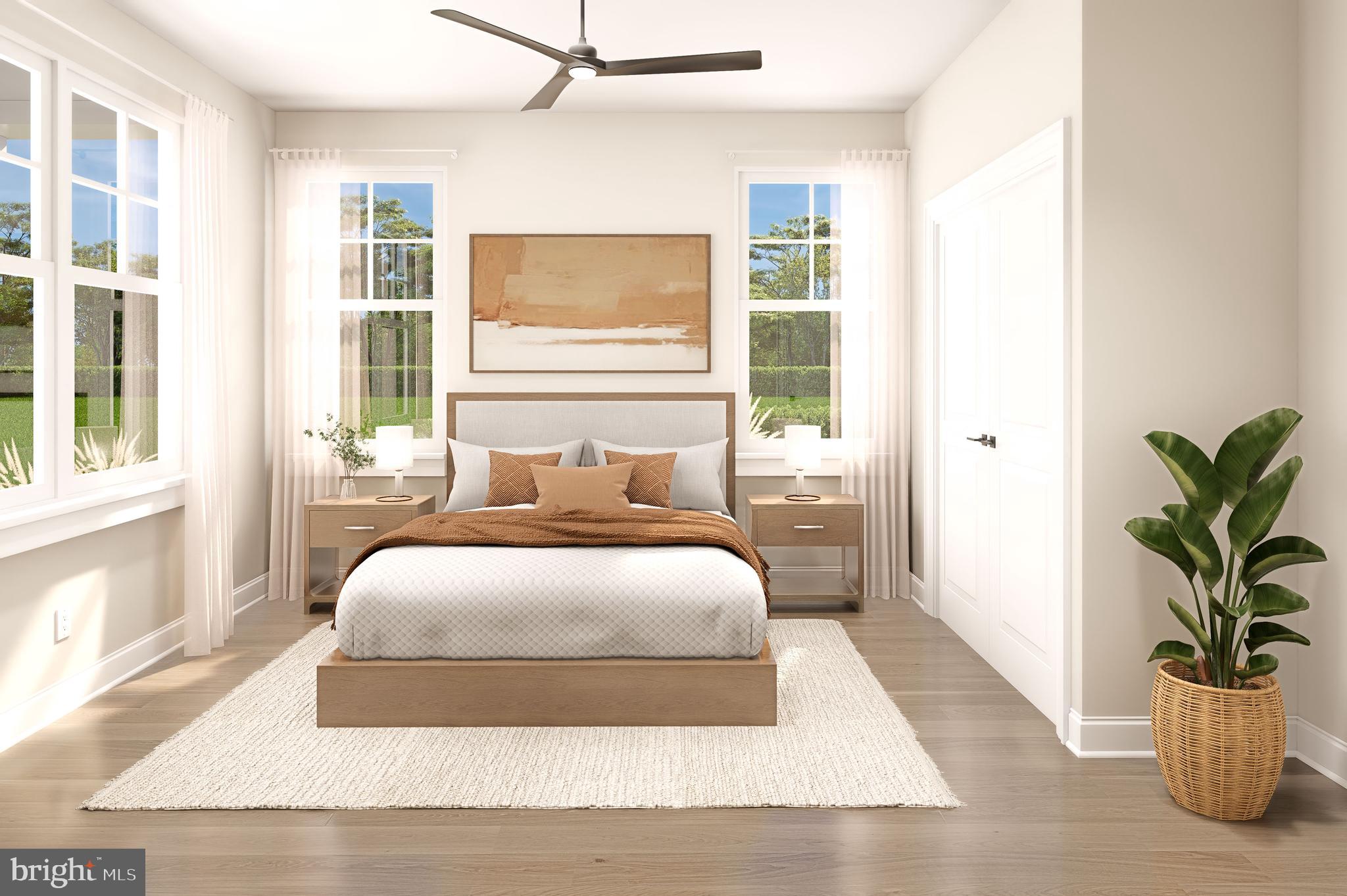 3 Grantarthur Court, Unit LIBERTY Whitehall, PA 18052 - Photo 14 of 21 a bedroom with a large bed and a potted plant