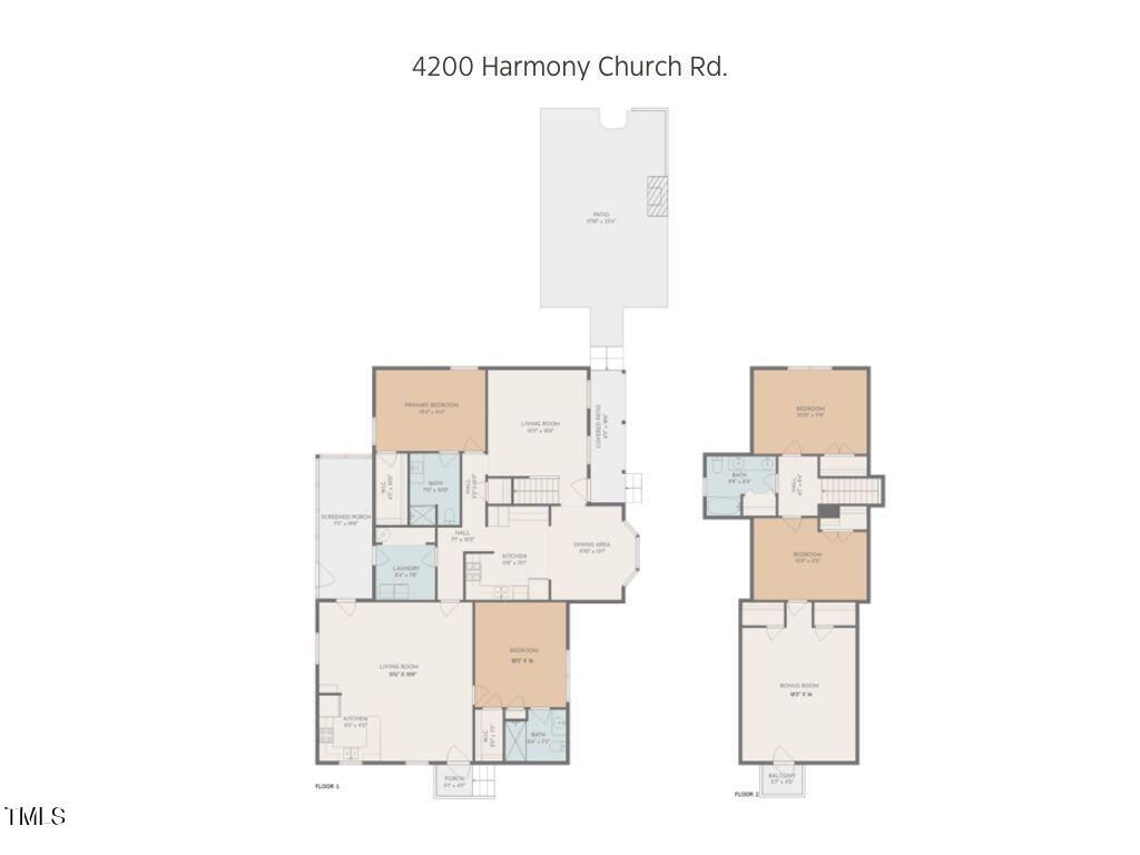 4200 Harmony Church Road Efland, NC 27243 - Photo 33 of 33 Floor plan Harmony CHurch