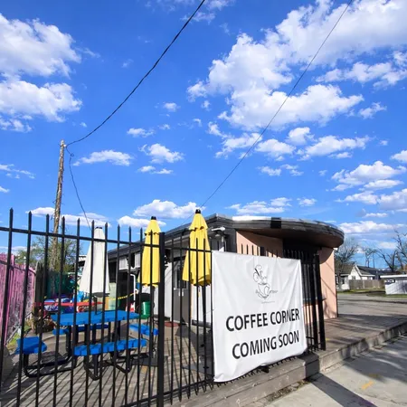 a view of a pathway of a building