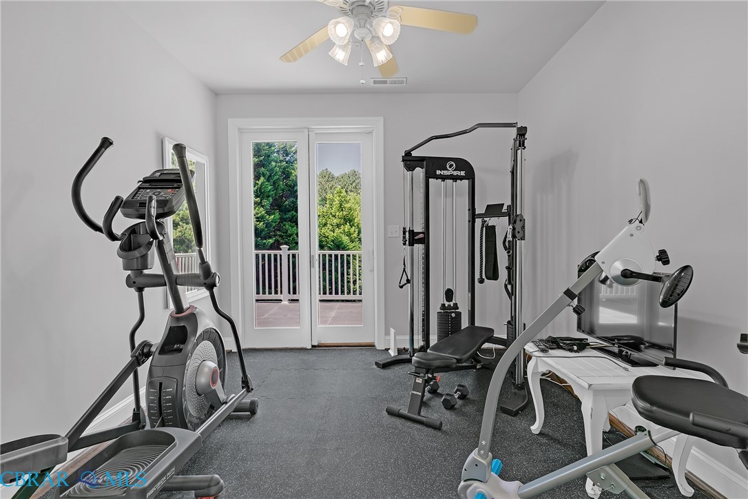 2106 Clarketown Road Heathsville, VA 22473 - Photo 39 of 56 a view of a room with gym equipment