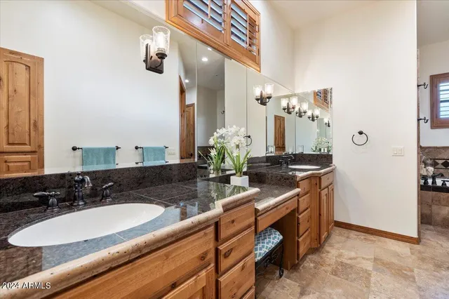 an aerial view of residential house with an outdoor space