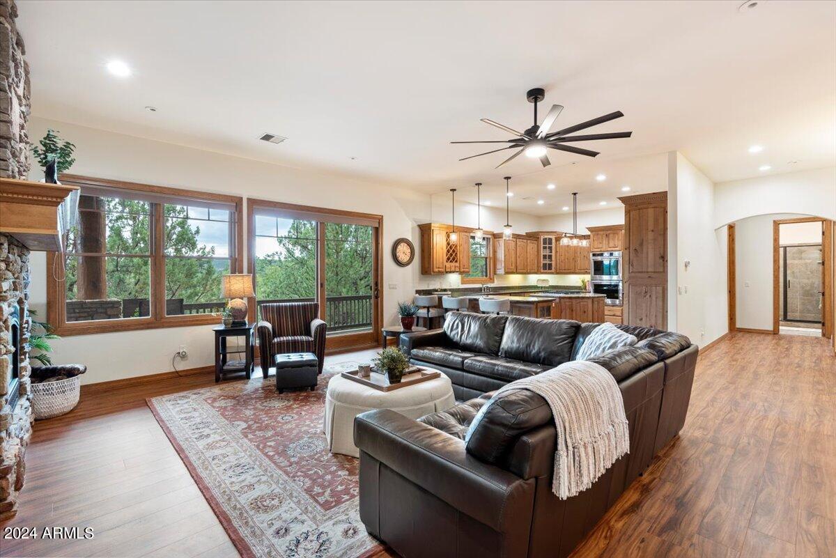 2304 East Blue Bell Circle Payson, AZ 85541 - Photo 3 of 65 a living room with furniture and a large window