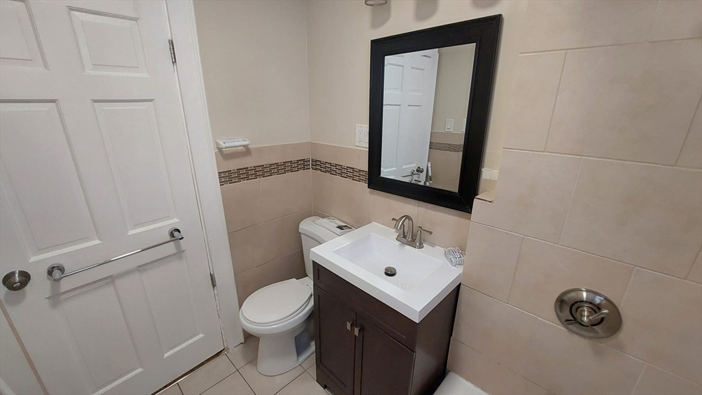35 Catawba Street, Unit 2 Boston, MA 02119 - Photo 12 of 14 a bathroom with a toilet sink and mirror