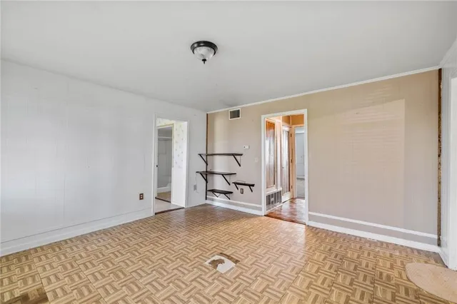 a view of an empty room