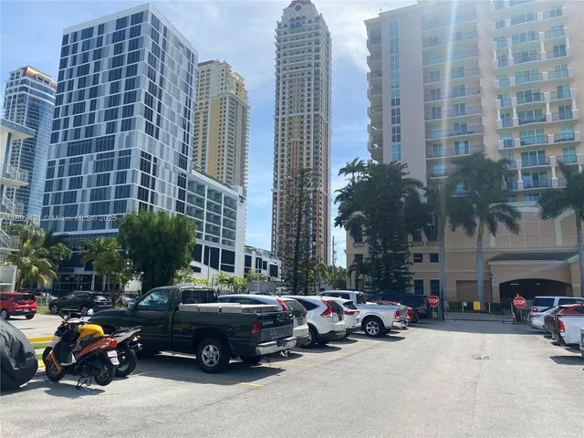 a car parked in front of a building