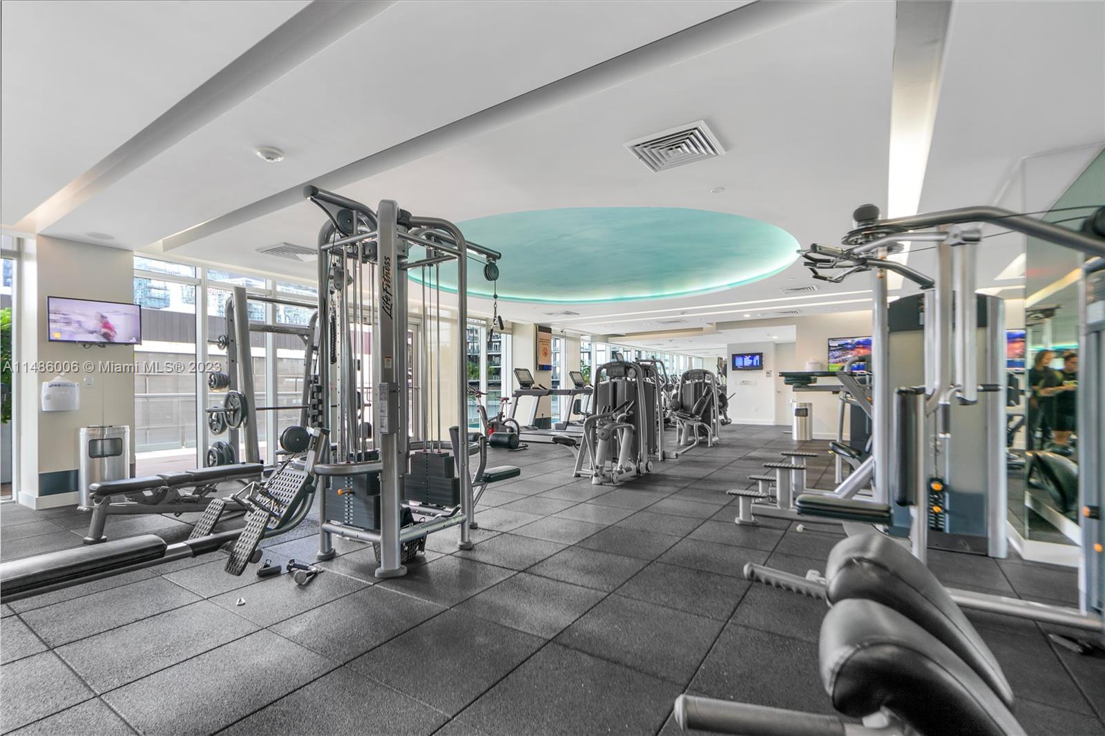 500 Brickell Avenue, Unit 2602 Miami, FL 33131 - Photo 36 of 38 a view of a room with gym equipment