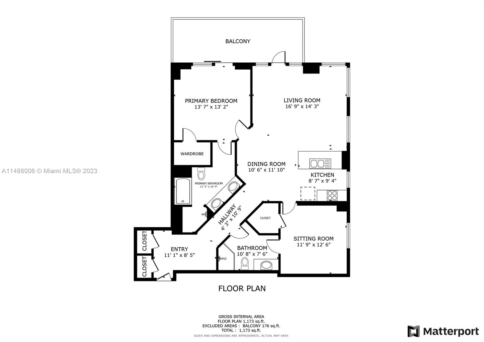 500 Brickell Avenue, Unit 2602 Miami, FL 33131 - Photo 38 of 38 a picture of a room with a white wall and a bench