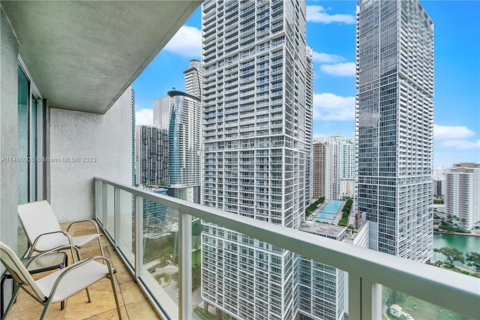 500 Brickell Avenue, Unit 2602 Miami, FL 33131 - Photo 10 of 38 a view of balcony with furniture