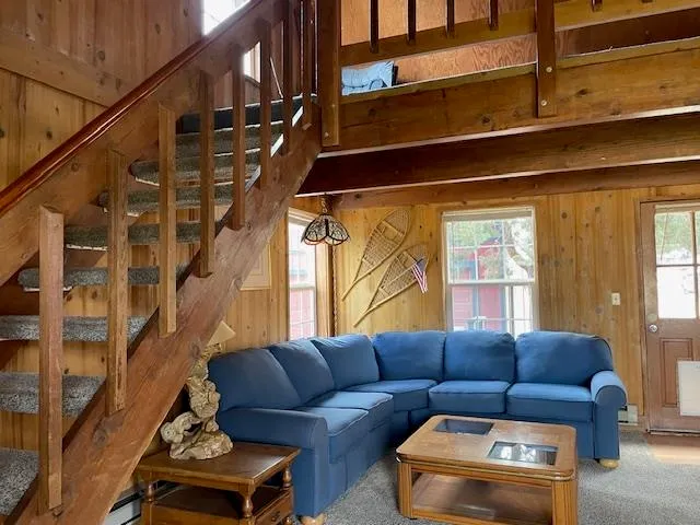 a view of a door and an outdoor space