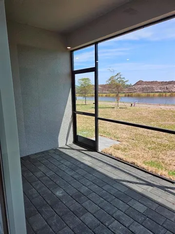 a view of ocean from a balcony
