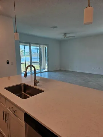 a view of a kitchen counter space