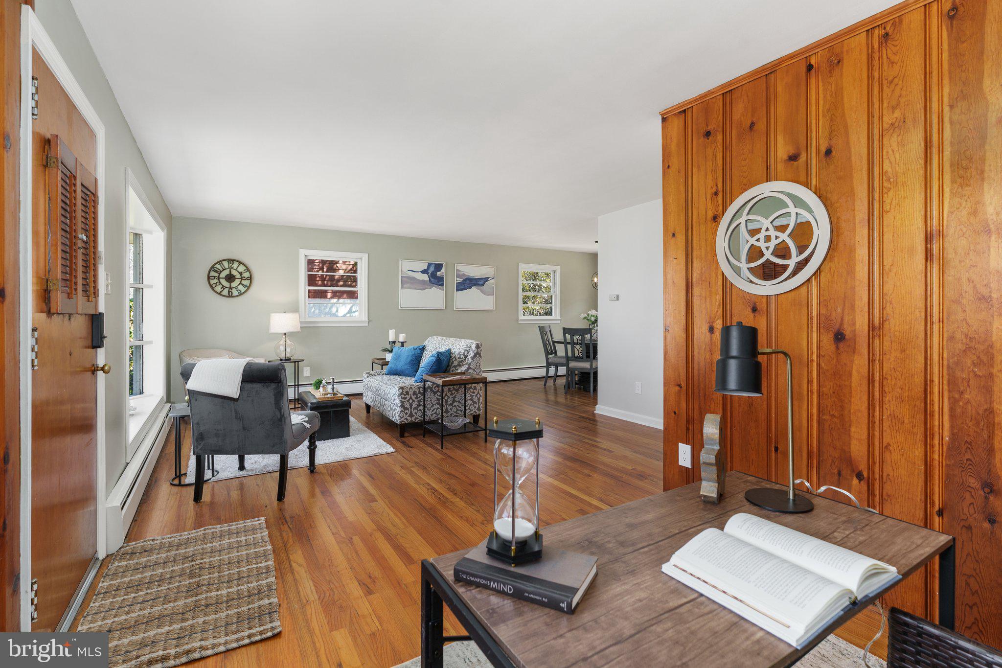 166 Davis Road Doylestown, PA 18901 - Photo 12 of 29 Wood floors and knotty pine panels add charm!