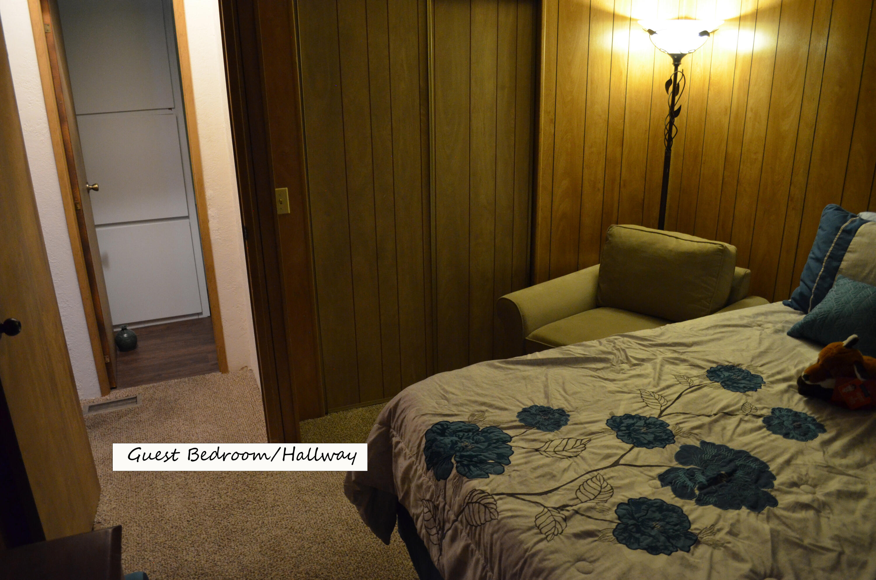 3835 Gardiner Ferry Road, Unit 17 Corning, CA 96021 - Photo 19 of 39 a bedroom with a bed and a mirror