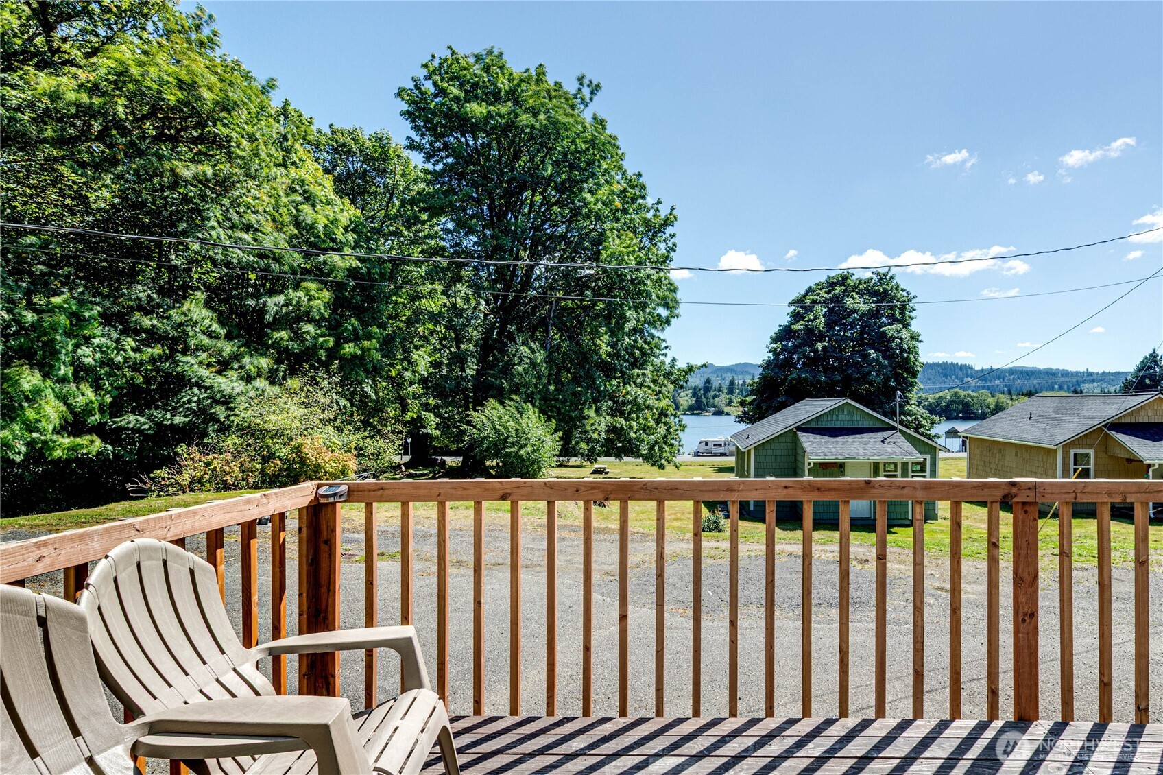 20 Smithville Road Beaver, WA 98305 - Photo 25 of 40 a view of balcony with wooden floor