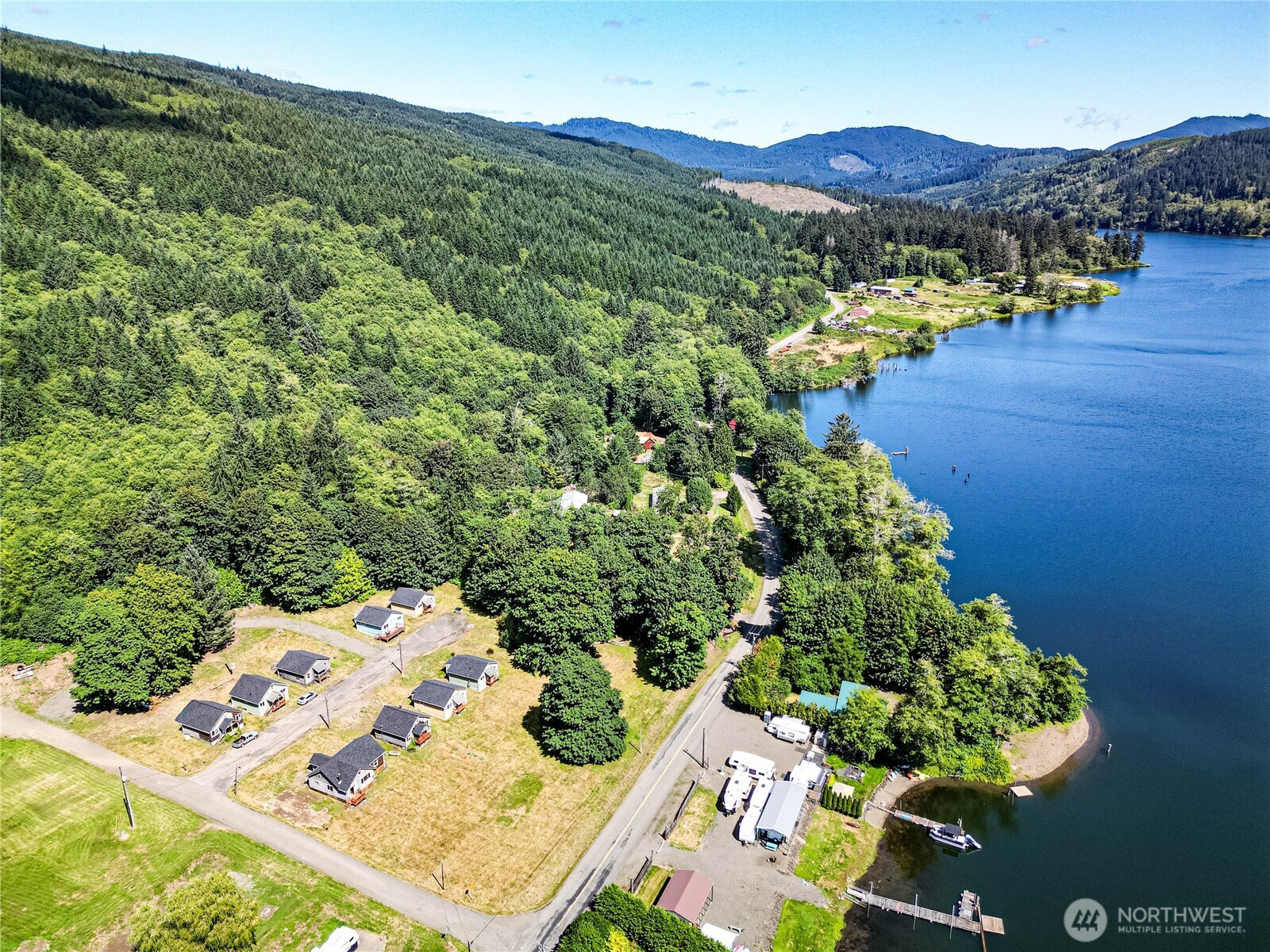 20 Smithville Road Beaver, WA 98305 - Photo 36 of 40 a view of a lot of trees and houses
