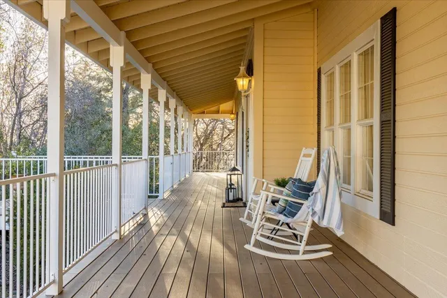 a view of lake with mountain