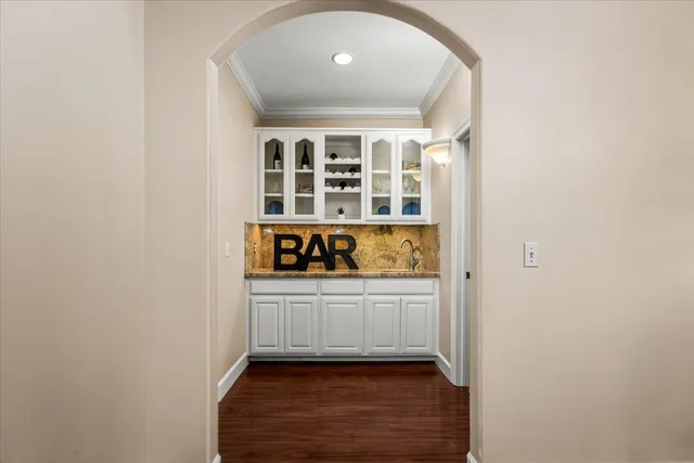 a spacious bathroom with a double vanity sink double and mirror