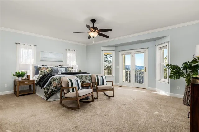 a bath tub sitting in front of a window