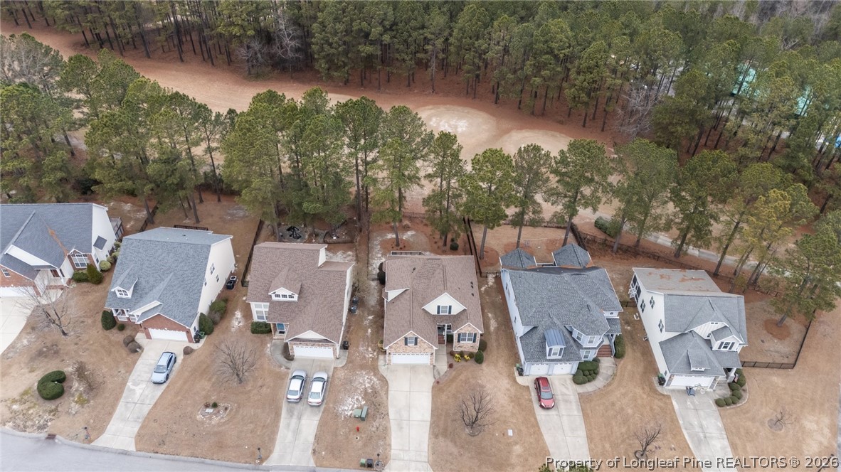 55 London Way Spring Lake, NC 28390 - Photo 41 of 43 an aerial view of residential house with outdoor space and lake view